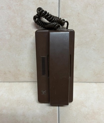 Citofono vintage marrone - citofono,